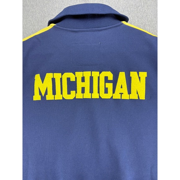 Michigan Wolverines Track Jacket Mens XL Mitchell & Ness College Vault Full Zip - Picture 7 of 15